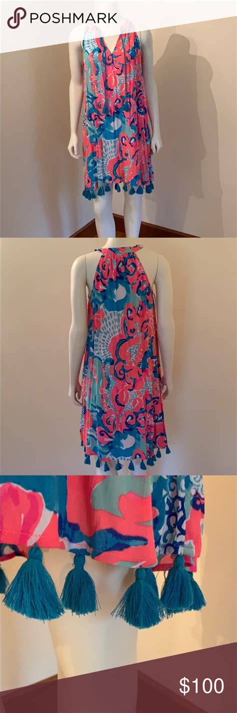 Nwt Lilly Pulitzer Roxi Dress In Coral Reef Print