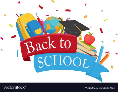 Back To School Celebrations Design Royalty Free Vector Image