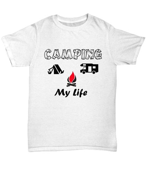 Camping My Life Shirt Campers World Mens Tops Mens Tshirts