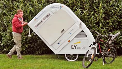 You Can Now Get A Mini Camper Trailer Thats Towed With Your Bicycle
