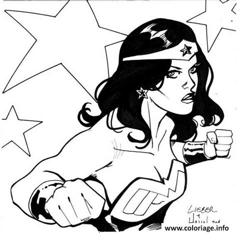 Coloriage Wonder Woman Par David Hahn And Steve Liber Dc Comics Dessin