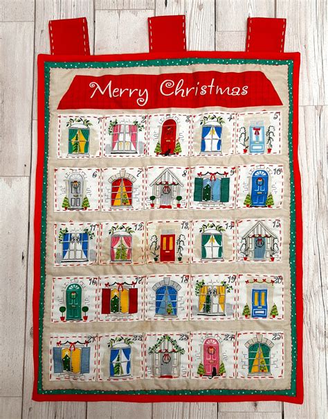 Fabric Advent Calendar Kit Christmas Advent Calendar Kit With Pockets
