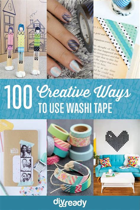 100 Creative Ways To Use Washi Tape Washi Tape Crafts Washi Tape Diy