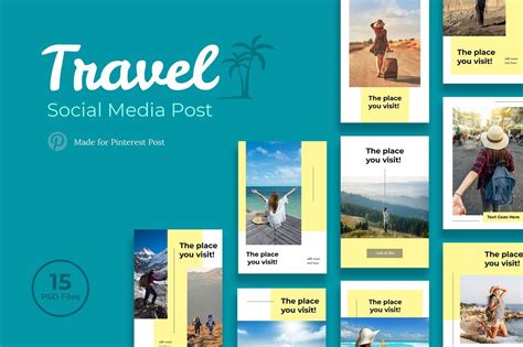 Travel Pinterest Templates by uicreativenet on Envato Elements | Travel pinterest, Pinterest ...