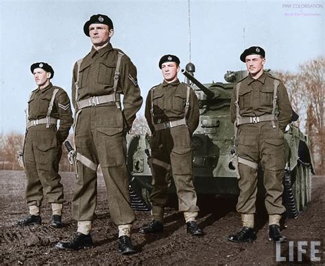 British Tank Crew In Front Of A Cruiser Mk Iv British Armed Forces