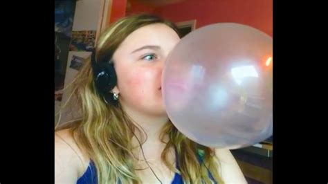 blowing bubble gum bubbles 389 youtube