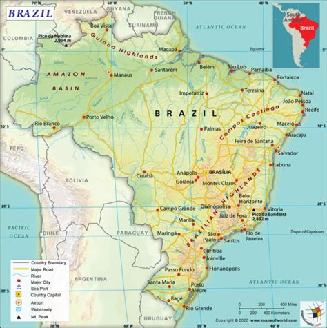 Brazil Map Answers