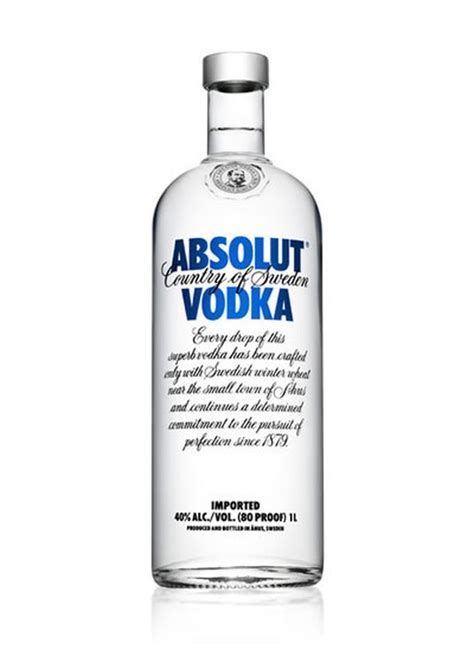 Absolut Vodka 80 Proof 1l Lisas Liquor Barn