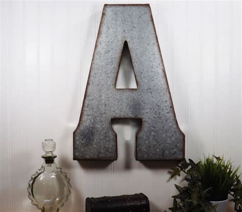 Large Metal Letter 20 Inch Metal Letter By Shabiliciousdecor