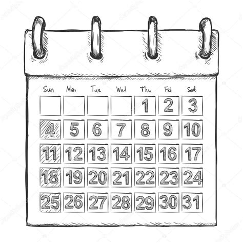 Cartoon Calendar Stock Vector Image By ©nikiteev 61761383