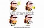 Traveler Guy Mascot 2 Stock Vector (Royalty Free) 288896501 | Shutterstock