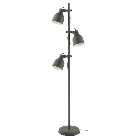 Hektar Floor Lamp With 3 Spot Dark Grey Ikea Switzerland