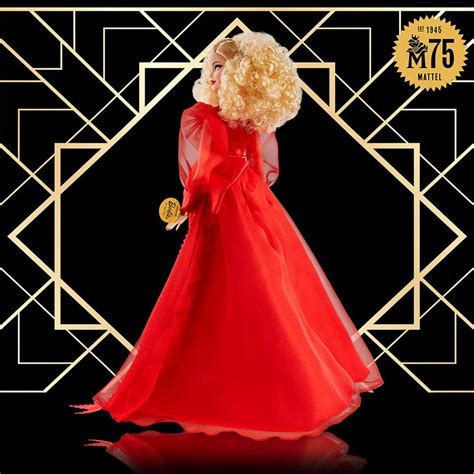 Barbie Collector Mattel 75th Anniversary Doll 12 In Blonde In Red Go Mattel Creations