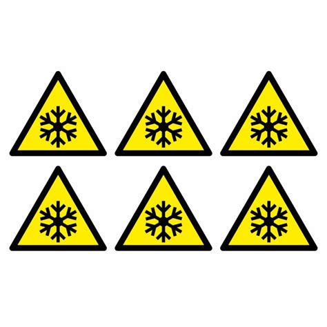 Low Temperature Freezing Conditions Warning Symbol Pack Of Aston