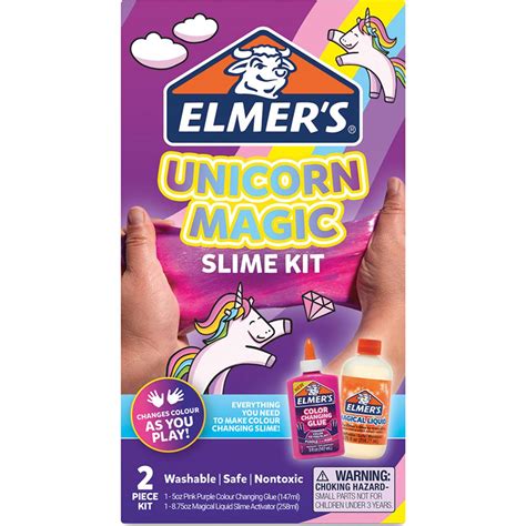 Elmers Unicorn Magic Slime 2 Piece Kit Each Woolworths