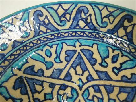 Sold At Auction Turquoise And Cobalt Blue Kutahya Plate Auction Number