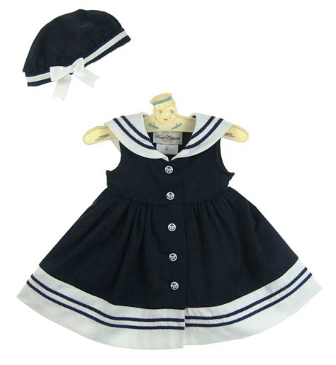 Rare Editions Sailor Dressnavy Sailor Dresssailor Dress For Babies