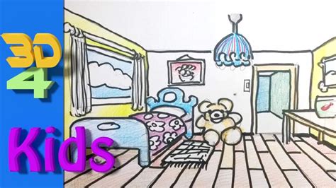 Cool drawing ideas for older elementary kids 40. easy 3d for kids Perspective drawing draw room - 3D # 28 ...