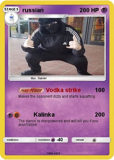 Pokémon Russian 129 129 Vodka Strike My Pokemon Card