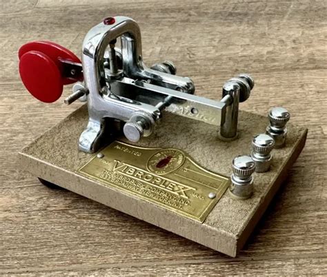 Vtg Vibroplex Standard Morse Code Telegraph Vibro Keyer Key Ham Radio 2665 Picclick