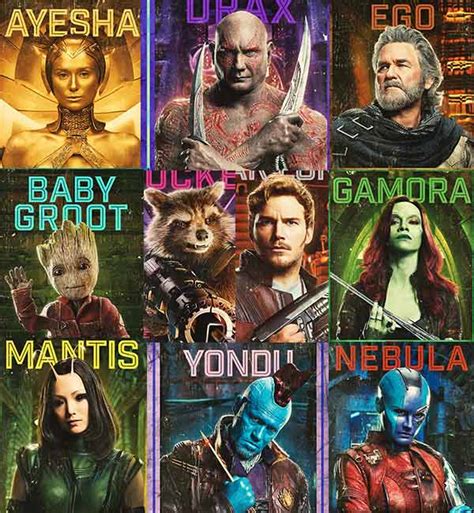 The action and effects are nice. Guardians Of The Galaxy Vol. 2: New character posters will ...