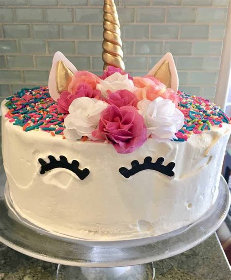 Unicorn Ice Cream Cake Step By Step Instructions This Delicious House