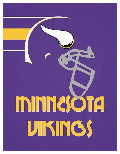 Minnesota Vikings Team Vintage Art Art Print By Joe Hamilton