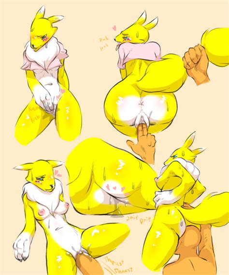 Rule 34 Anthro Breasts Canine Cunnilingus Digimon Digimon Tamers