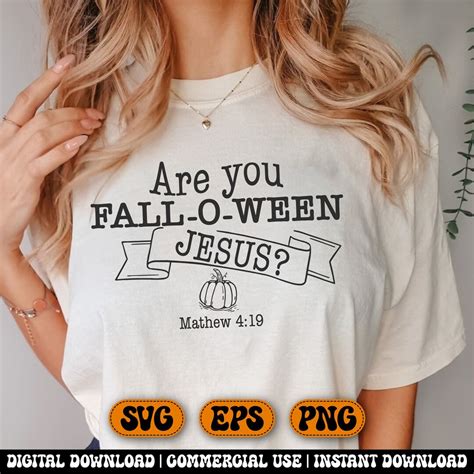 Are You Fall O Ween Jesus Svg Png Digital File For Etsy