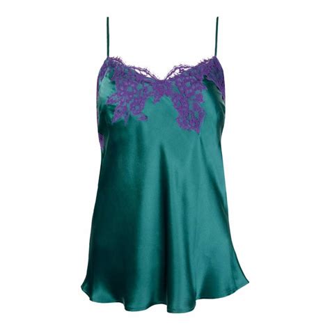 Turquoise Splendeur Silk Camisole Brandalley