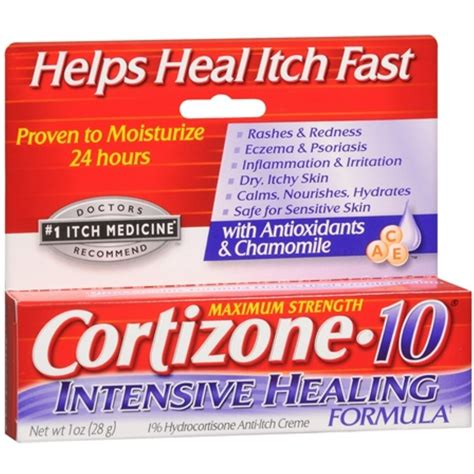 Cortizone 10 Intensive Healing Formula Anti Itch Creme 1 Oz Pack Of 2