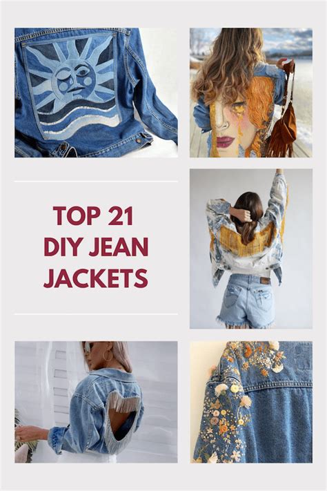 Diy Jean Jacket Ideas Upcycle That