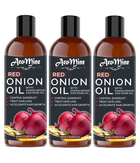 Buy Aromine Hair Growth Onion Oil 180 Ml Pack Of 3 Online At Best