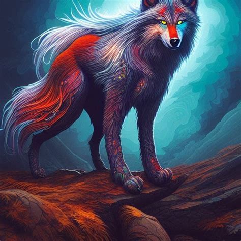 Artstation Elemental Wolf