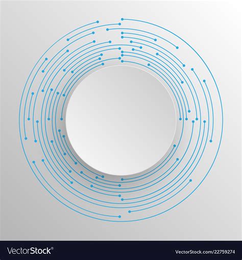 Tech Circle And Technology Background Royalty Free Vector