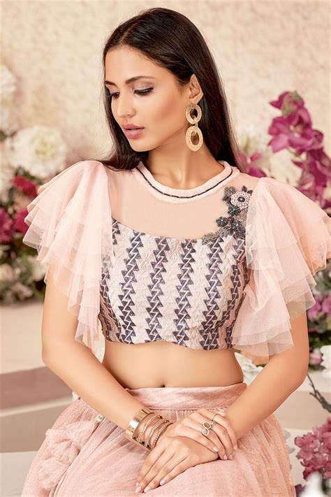 Engagement Net Blouse Designs 2019 New Collection For Girls Netted