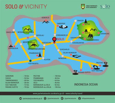Peta Destinasi Wisata Solo Tempat Wisata Indonesia