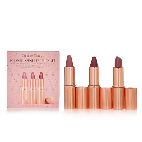 Charlotte Tilbury Iconic Mini Lip Trio Kit 3pcs 3pcs Lip Color Free Worldwide Shipping