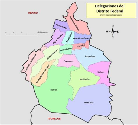 Mapa De La Cd De Mexico Por Delegaciones Ouiluv