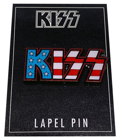 10 1 2 3 5 >> log in. KISS American Flag Lapel Pin Liquid Blue