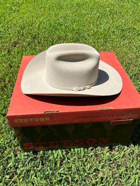 John B Stetson Mens 4x Beaver Silverbelly 7 ¼ 58 Rancher Cowboy Hat
