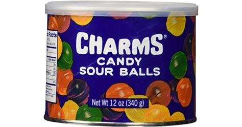 Charms Sour Balls Hard Candy Tin 12 Oz Can