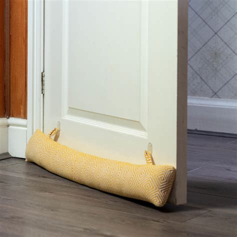 2pc Decorative Draught Excluder Set Fabric Weighted Door Stopper 80cm