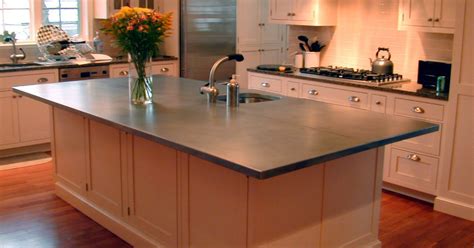 With a few tools that you'll probably have to pick up at the hardware store — unless you happen to have a soldering iron laying around — the task almost looks… dare i say — simple! Another example of a zinc countertop for the kitchen: | Hometalk