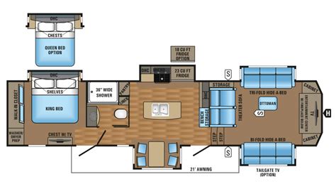 Jayco Pinnacle Fifth Wheel Floorplans Large Picture F