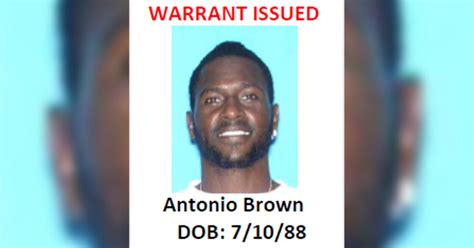 hollywood police issue arrest warrant for antonio brown cbs miami