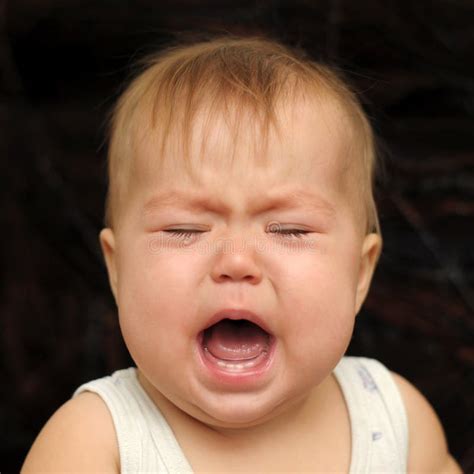Baby Crying Very Emotionally Stock Photo Image Of Person Behavior