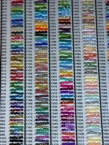 110 Delica Bead Sample Cardchart Needtobead Jewelry Supplies On