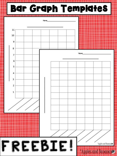 Free Bar Graph Templates With And Without A Scale For A Variety Of