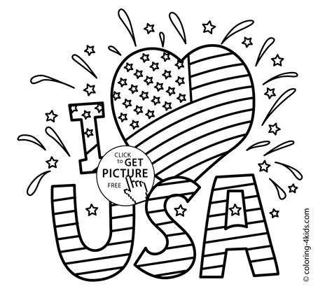 The colors were chosen to represent a theme that the founding fathers considered essential to the building of our nation. I love USA coloring pages, July 4 independence day ...